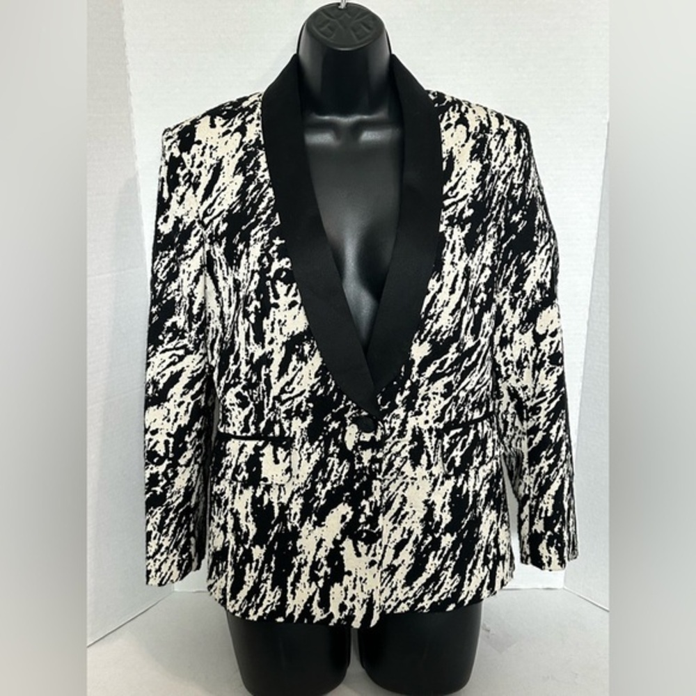 Rag and bone Harper tuxedo jacquard blazer quarter sleeve size 4